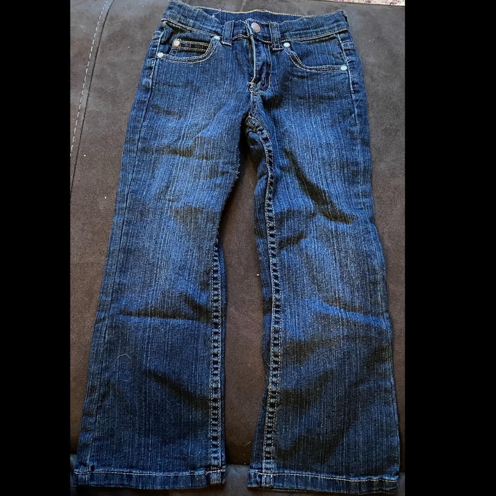 Girls jeans with adjustable waist band